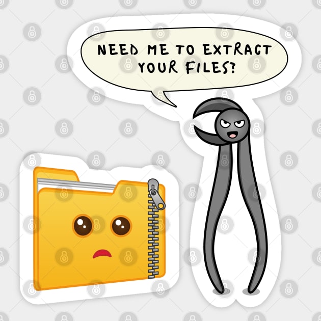 File Extractor Sticker by chyneyee